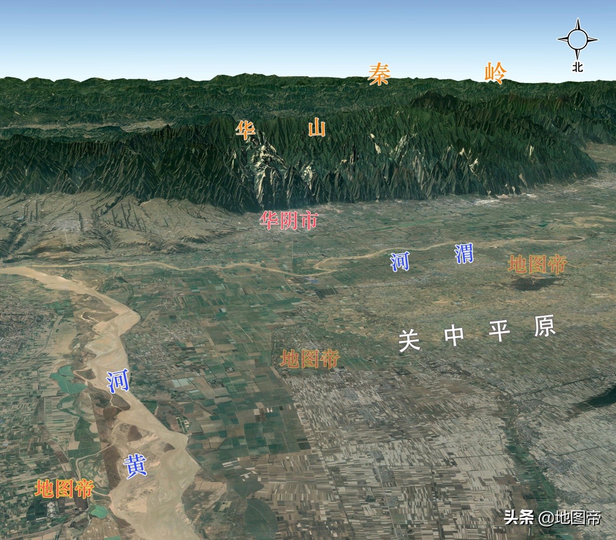 西岳华山在哪个省，西岳夹在西安和洛阳之间？