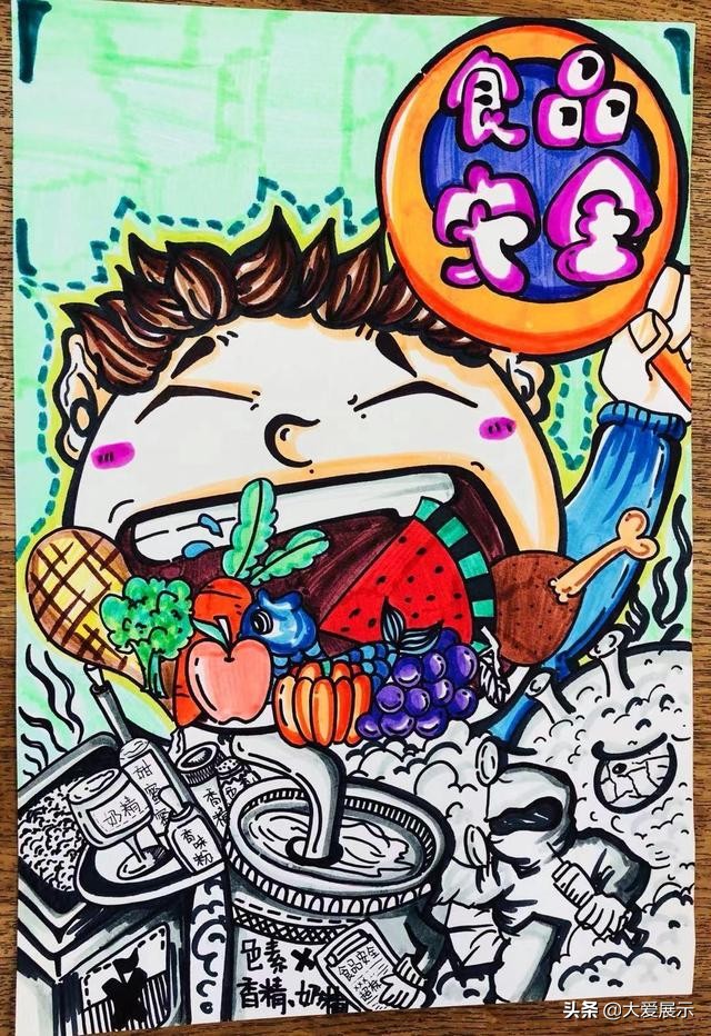 江门“食安与我”初小幼绘画比赛，人气王来自开平恩平鹤山广德