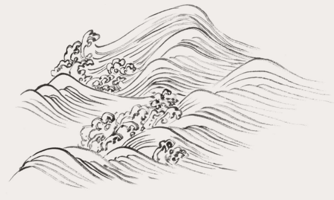 山水画中海水的基础画法