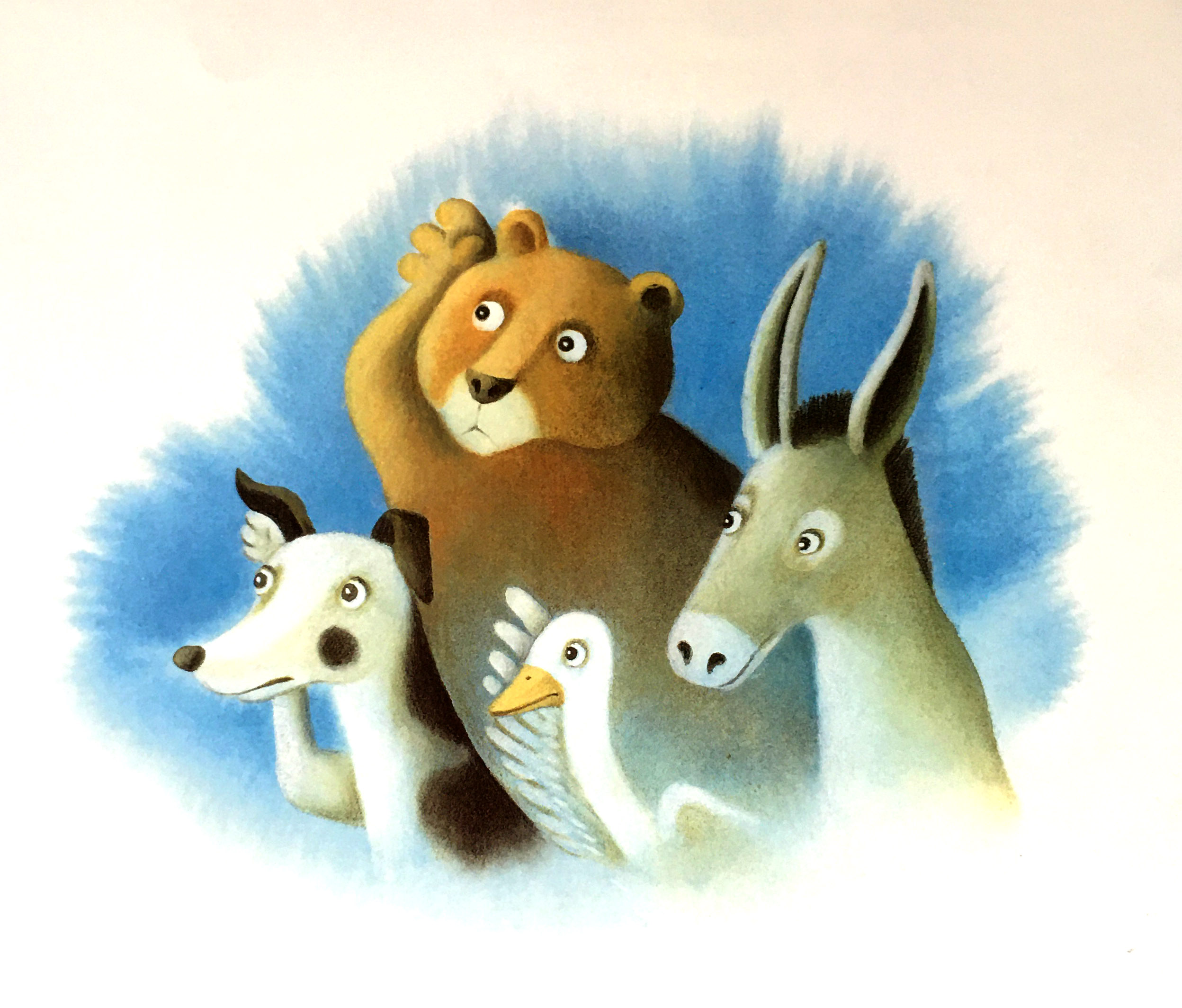 22张儿童绘本插画,寻找朋友的故事,画面唯美可爱,充满童趣