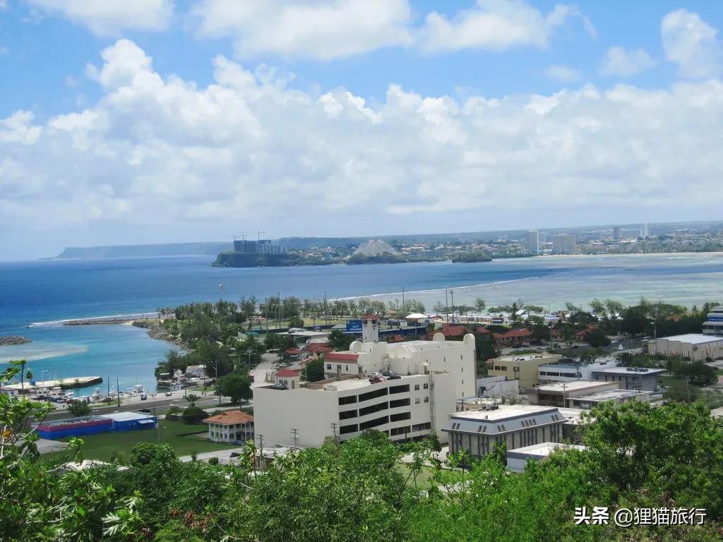 日本关岛地图(关岛比舟山岛略大，岛上可以看到马里亚纳海沟，原住民是查莫洛人)