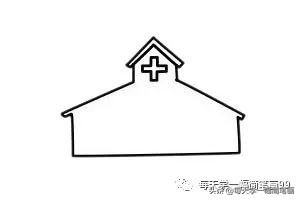 医院怎么画简笔画 医院大楼简笔画