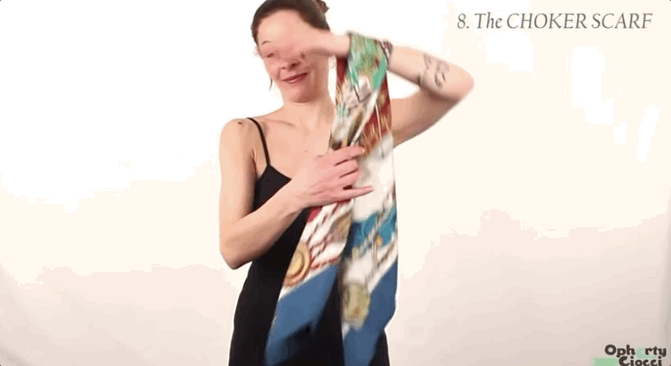 跟着爱马仕，3分钟学会一条丝巾的八种系法