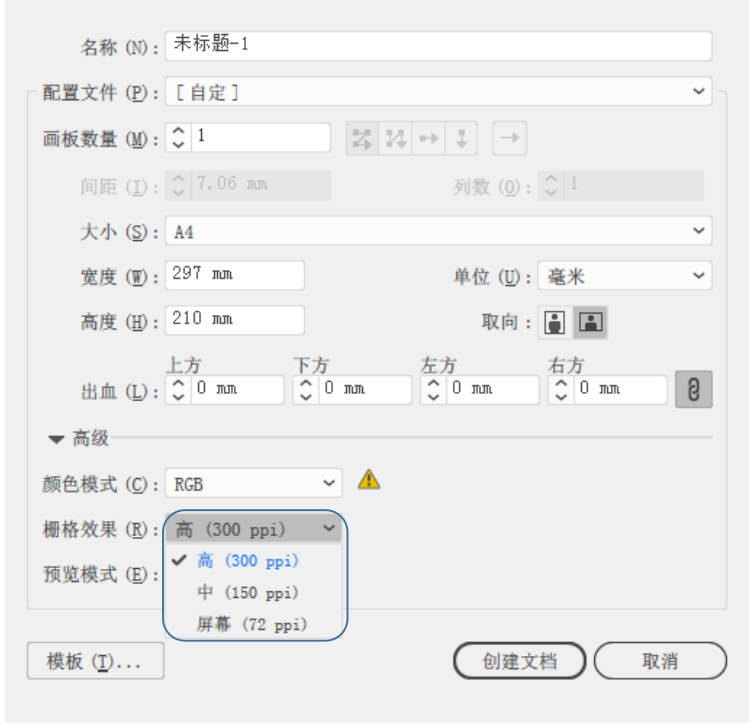 AI软件的最基础教程——新建文档