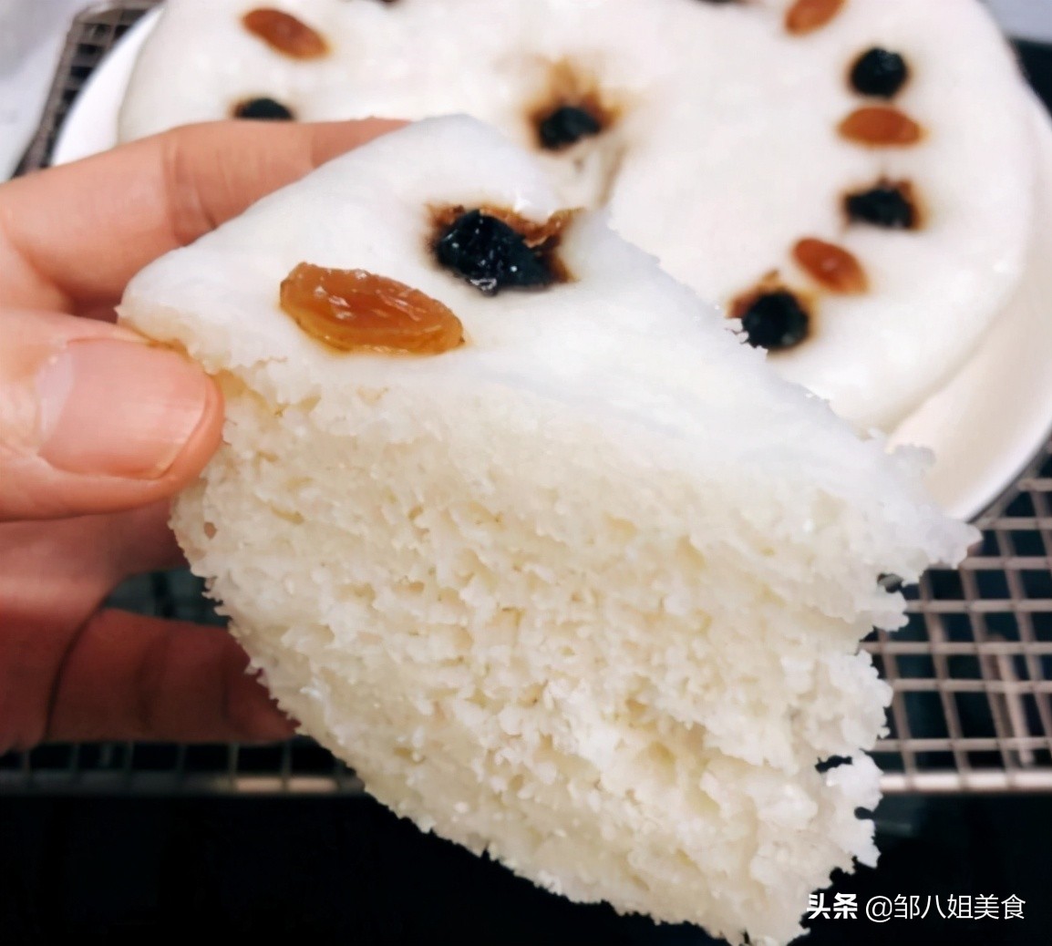 用大米粉做米糕的做法松软又好吃,老式传统蒸米高的做法配方-万网时代