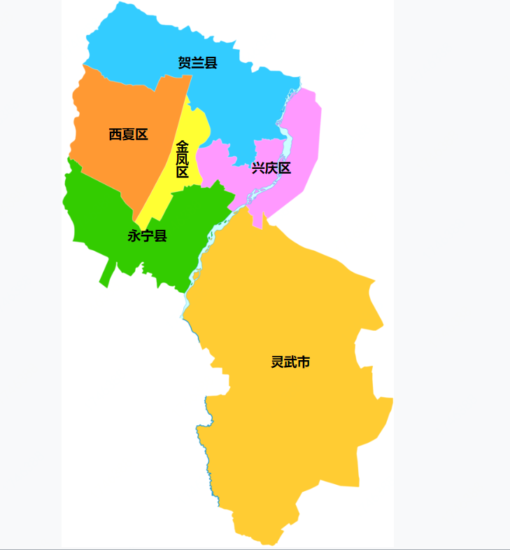 银川市三区划分地图图片