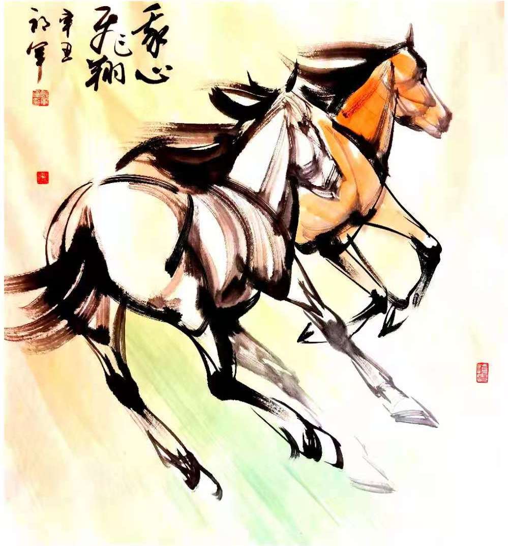 骏骨可追风 画中可观象——观郎军笔下的骏马