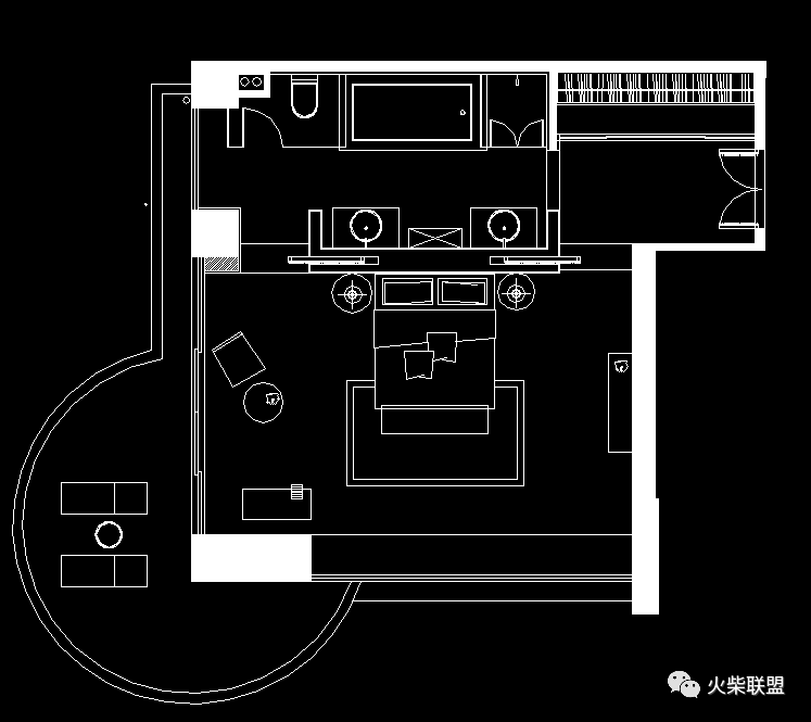 国内名师100套主卧平面格局CAD套图方案图库
