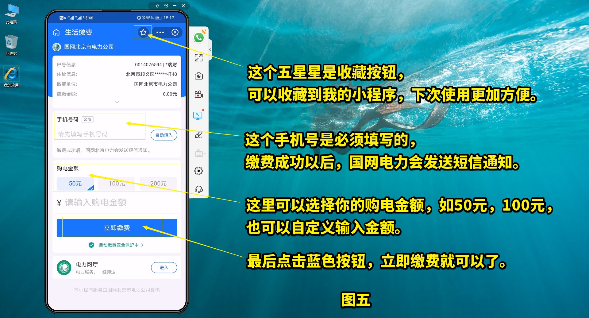 如何使用支付宝进行网上交电费，不用出门，轻松搞定