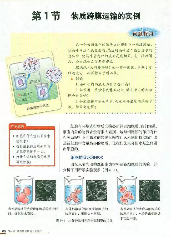 人教版高中生物（必修1）电子课本（高清版）