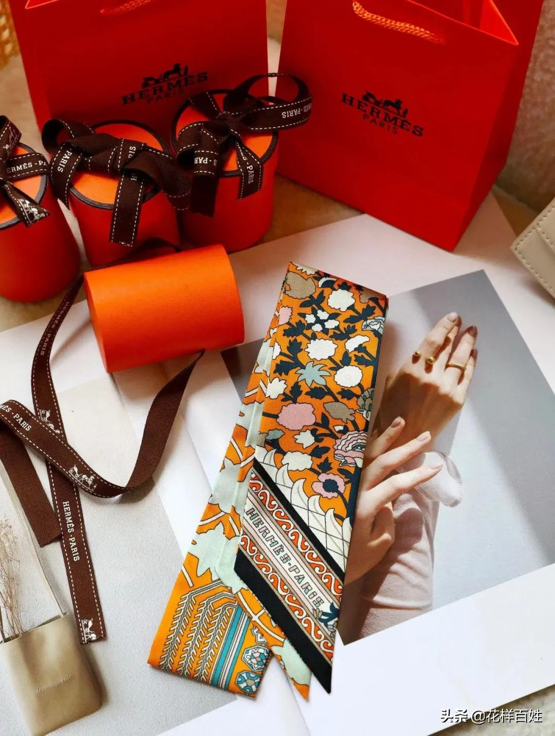跟着爱马仕，3分钟学会一条丝巾的八种系法