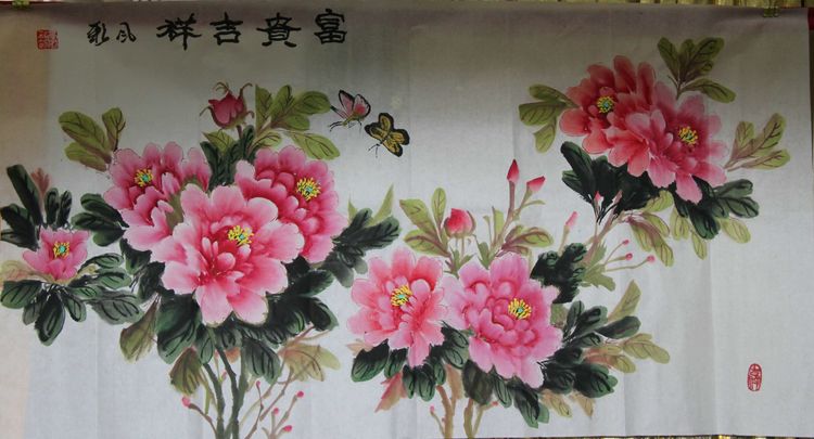 刘顺虎：远瞻红日染秋色 近看墨翁画腊梅