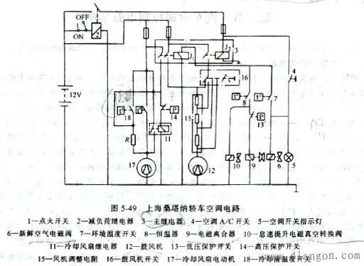 汽车空调电路的介绍(上)