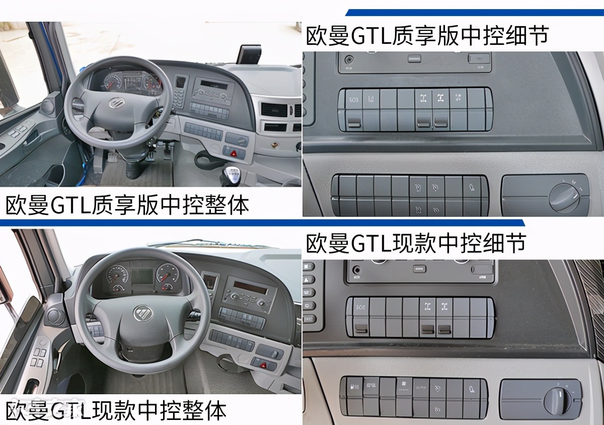 欧曼前大灯总成多少钱新旧两款欧曼gtl牵引车对比