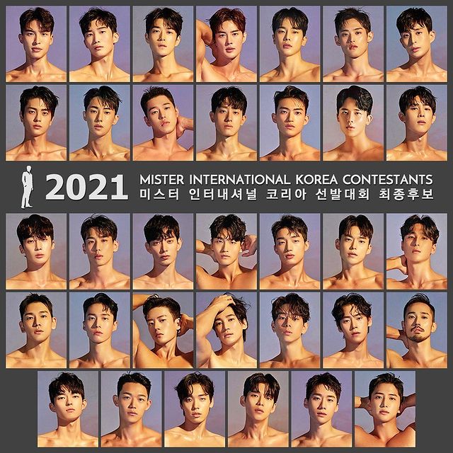 2021韩国先生选美来袭！34名肌肉帅哥排在一起，简直让人眼花啊
