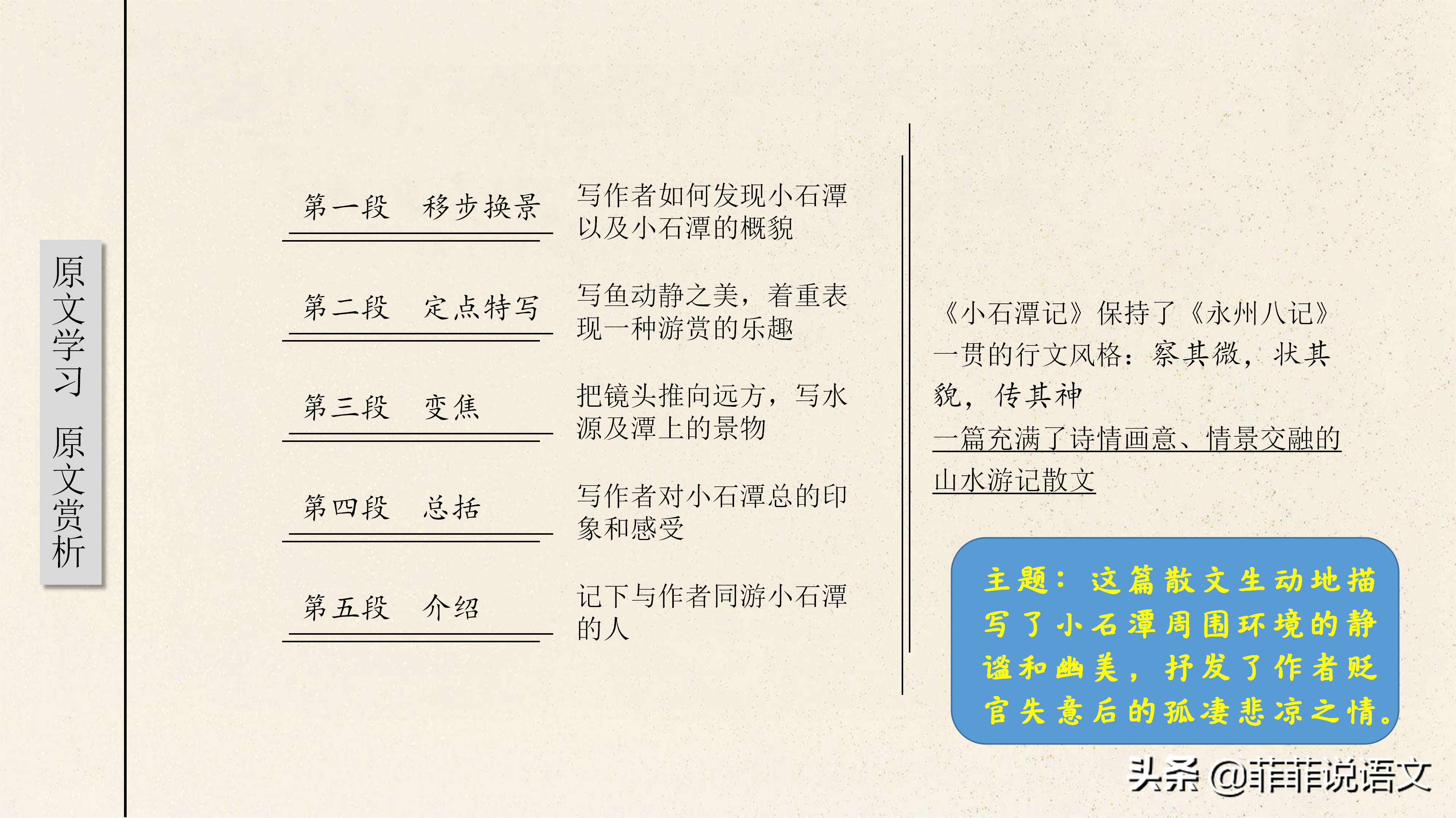 八年级下册第10课《小石潭记》详细批注.梳理课文重要知识点