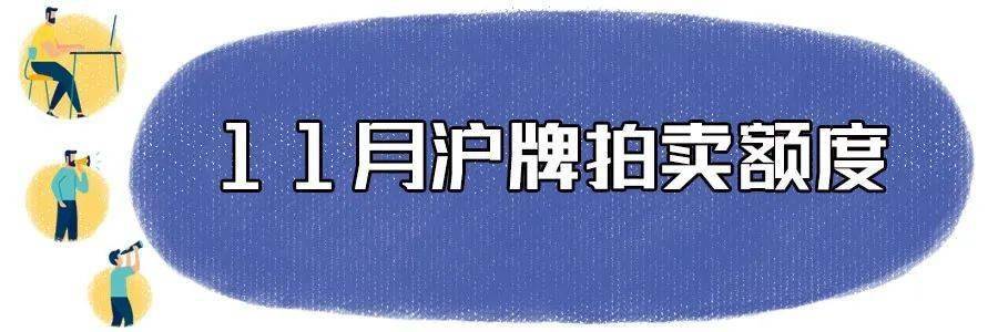 定了！11月沪牌拍卖时间公布，警示价89300元