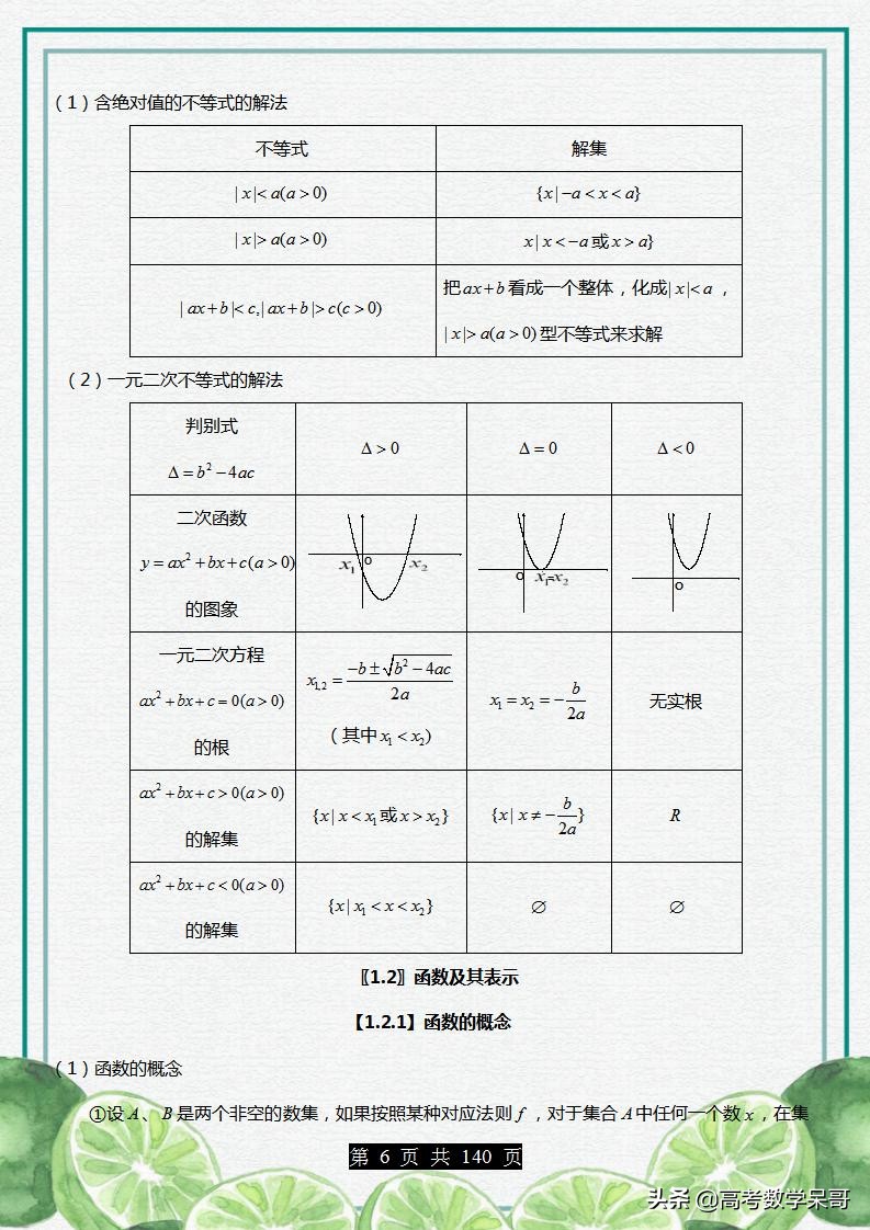 新课标人教版：高中数学选修必修全册知识点，适合1、2轮复习