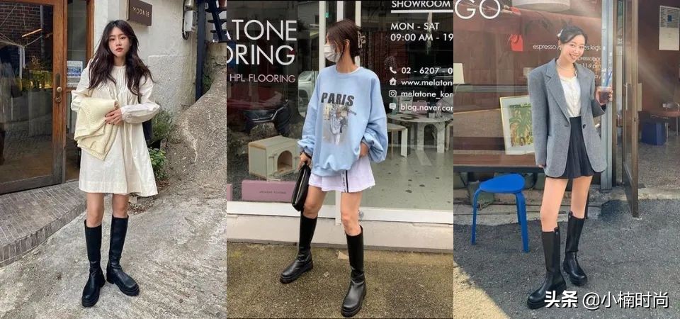 秋日女生长筒靴搭配推荐(秋日女生长筒靴搭配推荐图)