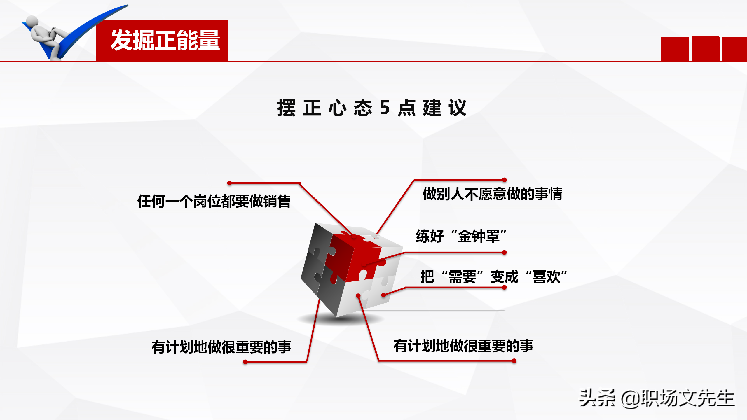 做一个充满正能量管理者，24页唤醒正能量员工培训，发掘正能量