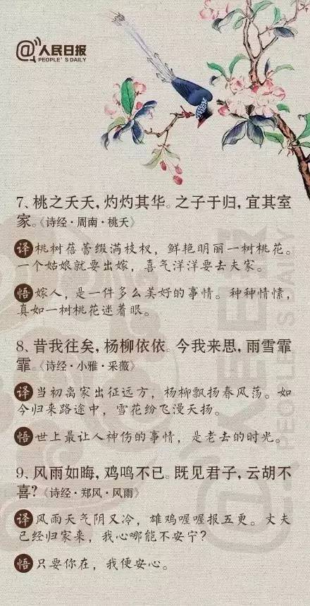 读诗必读诗经，诗经必读这30句，读完你会觉得生活如此美好