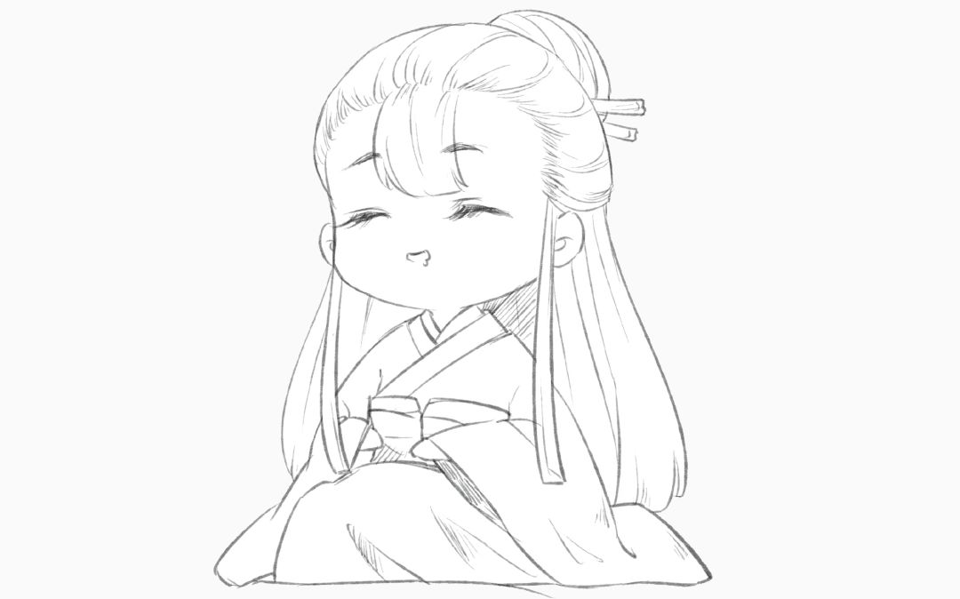 小女孩怎么画,画出超萌小女孩! - 乐器教程网