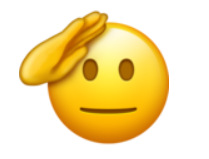 微笑着的小黄脸底部却化开了这个"融化的脸"▼emoji14.