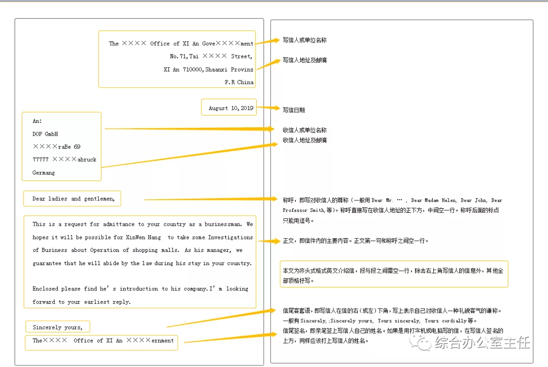 详述中英文介绍信格式及写法（附模板）