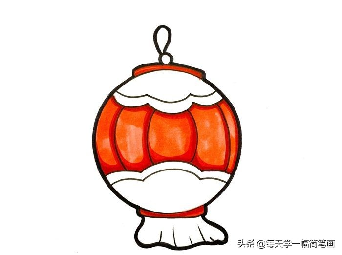 简笔画灯笼的画法
