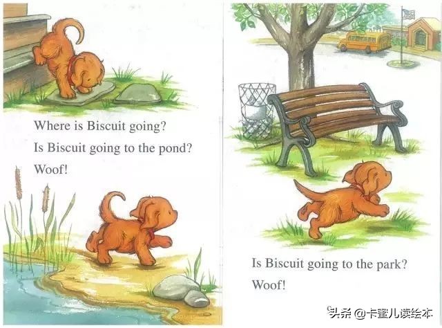 英文有声绘本《Biscuit Goes To School》 小饼干去上学