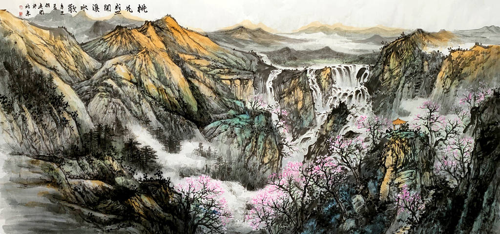 中美协金奖艺术家——著名山水画家胡建国线上展（2021）