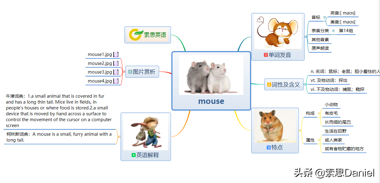 老鼠的英语表达及索思英语解码单词方法解析

(字数：42字)