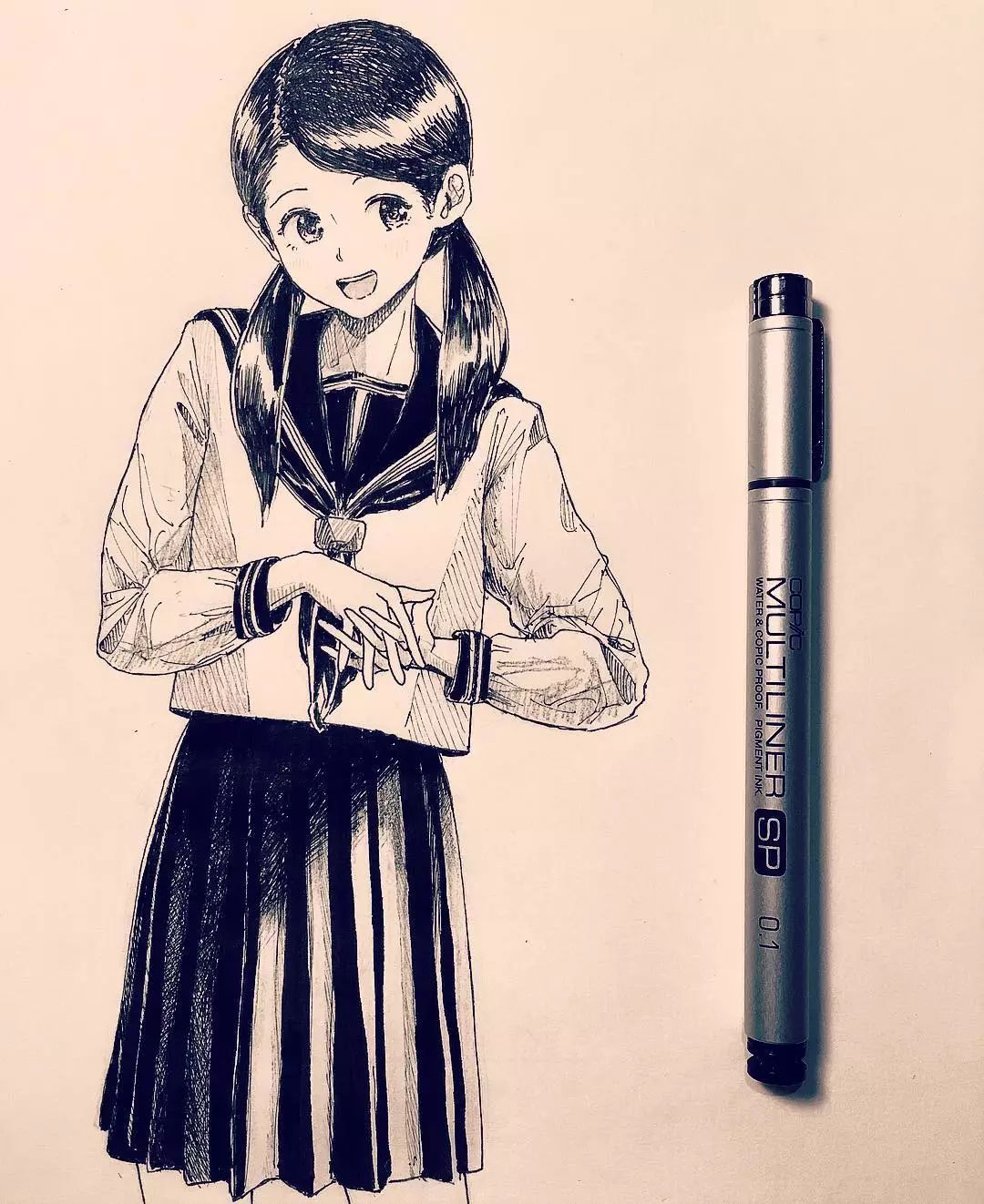 临摹完这组动漫插画,老师再也不用担心我画不好!