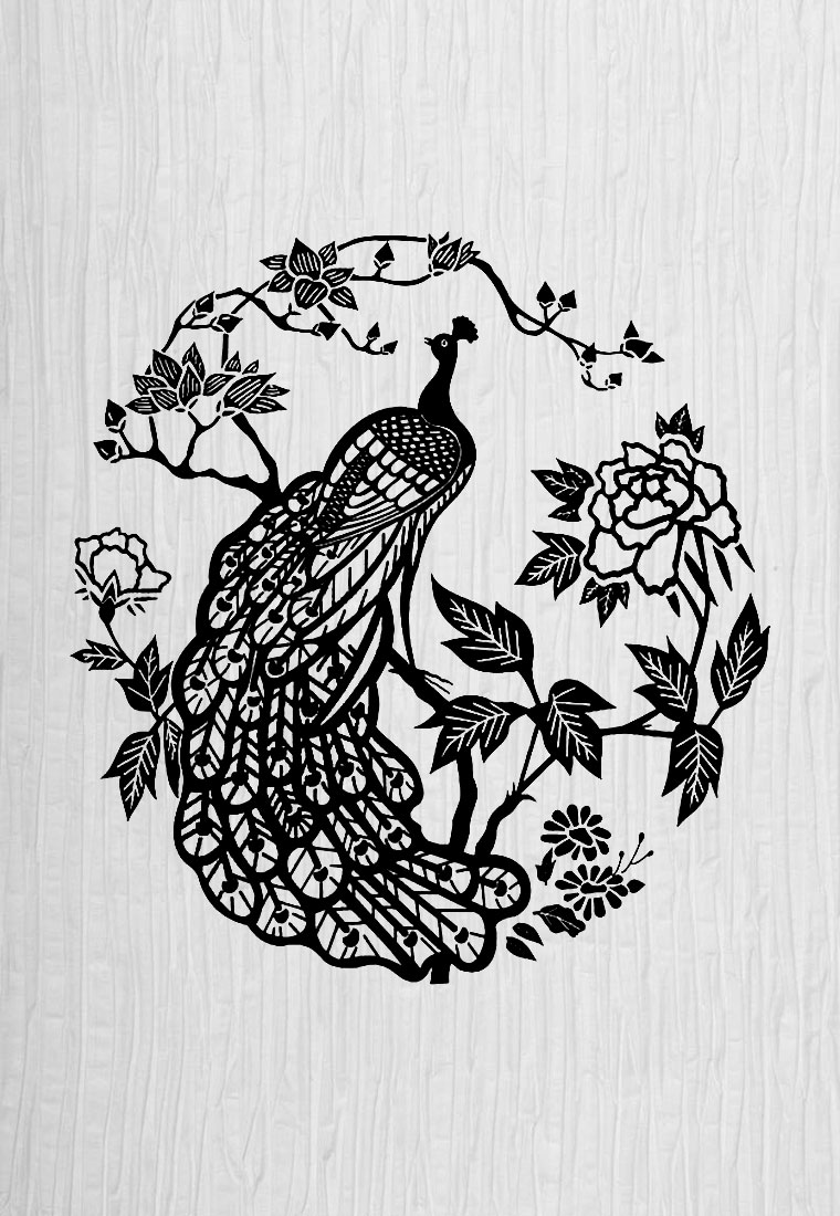 吉祥物,前程似锦,高尚和雅典,以及白头偕老的象征——孔雀