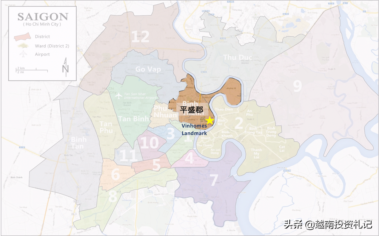越南第一大城市胡志明市，各郡发展区别竟这么大？