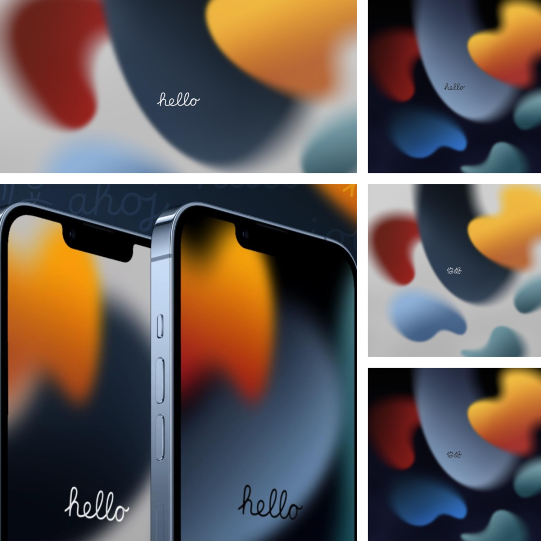 文件分别对iphone 和 ipad壁纸尺寸进行了适配,包含浅色和深色版本.