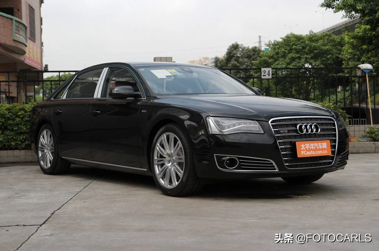W12奥迪A8L 6.3实拍，很喜欢这个档杆，别在它面前提霸气