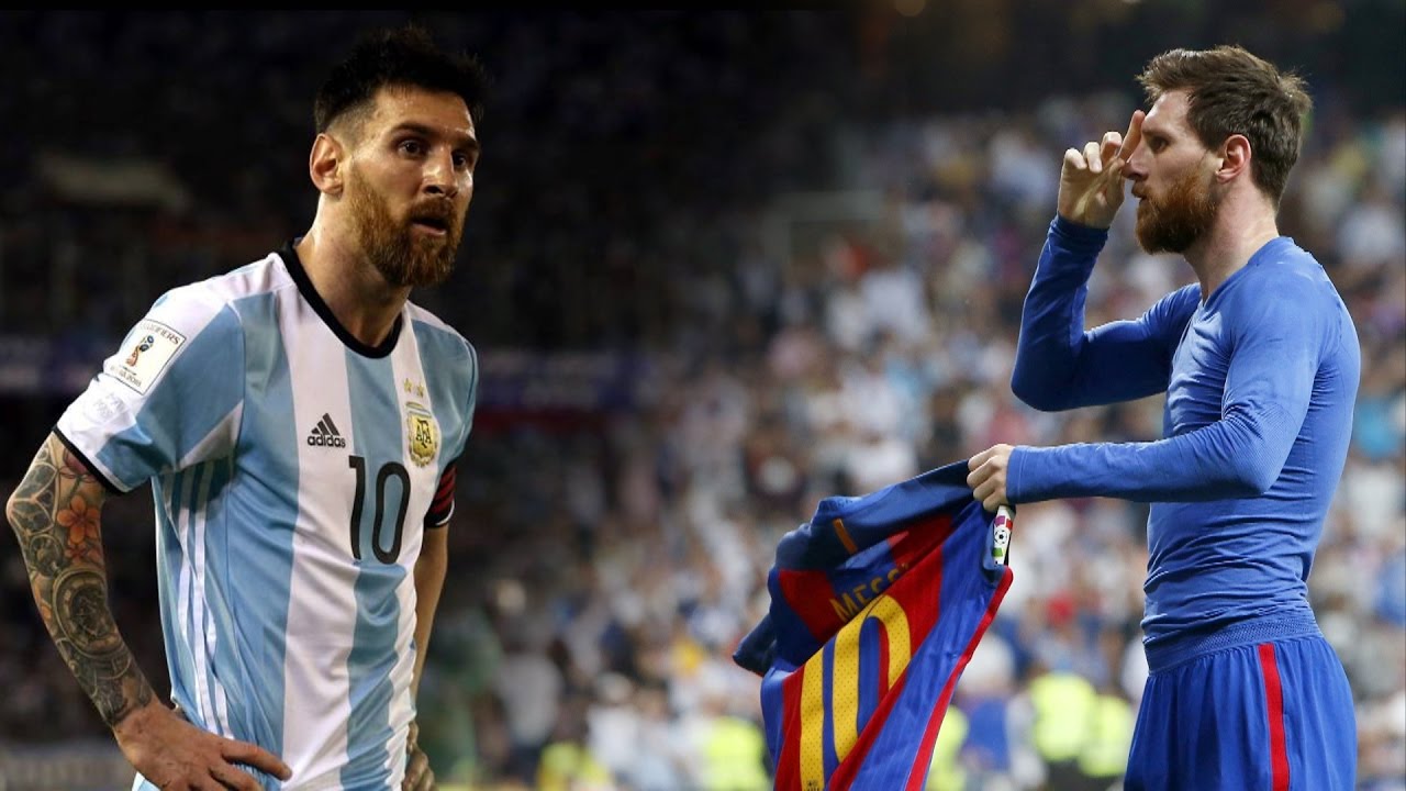 红蓝足球服是哪个球队(梅西是爱阿根廷的 但和他搭调的是蓝白衫还是红蓝服？)