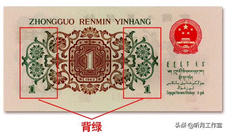 背绿水印一角(背绿水印一角冠号是对的,但是里面没有五角星)-情感知识