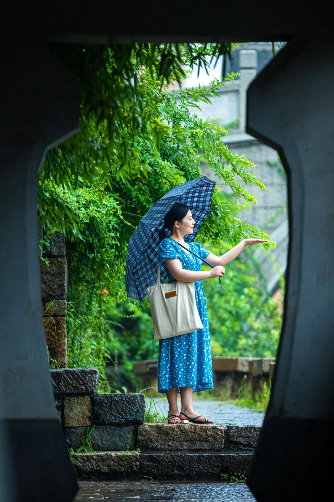 古城的雨 | 碧波画舫听雨眠，风止雨霁踏秋来