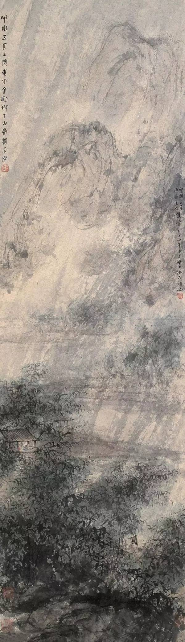 一半山川带雨痕 </p><p>　　 傅二石谈傅抱石笔下雨景（暴雨原来是这样画的）