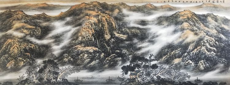 艺术来源于生活而高于生活,著名焦墨云雾山水画家林晓丽