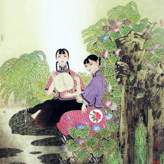 雅俗共赏 幻我两忘——著名画家​于文江笔墨再现东方女性群像