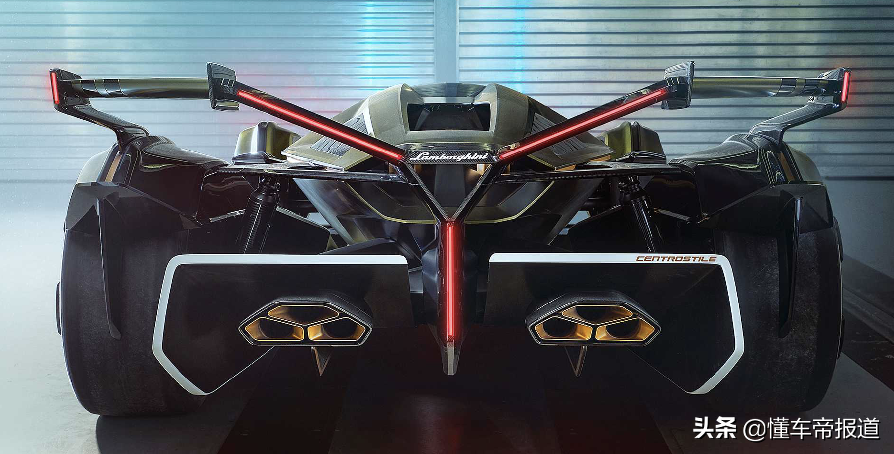 采用单座设计 兰博基尼Lambo V12 Vision Gran Turismo概念车官图