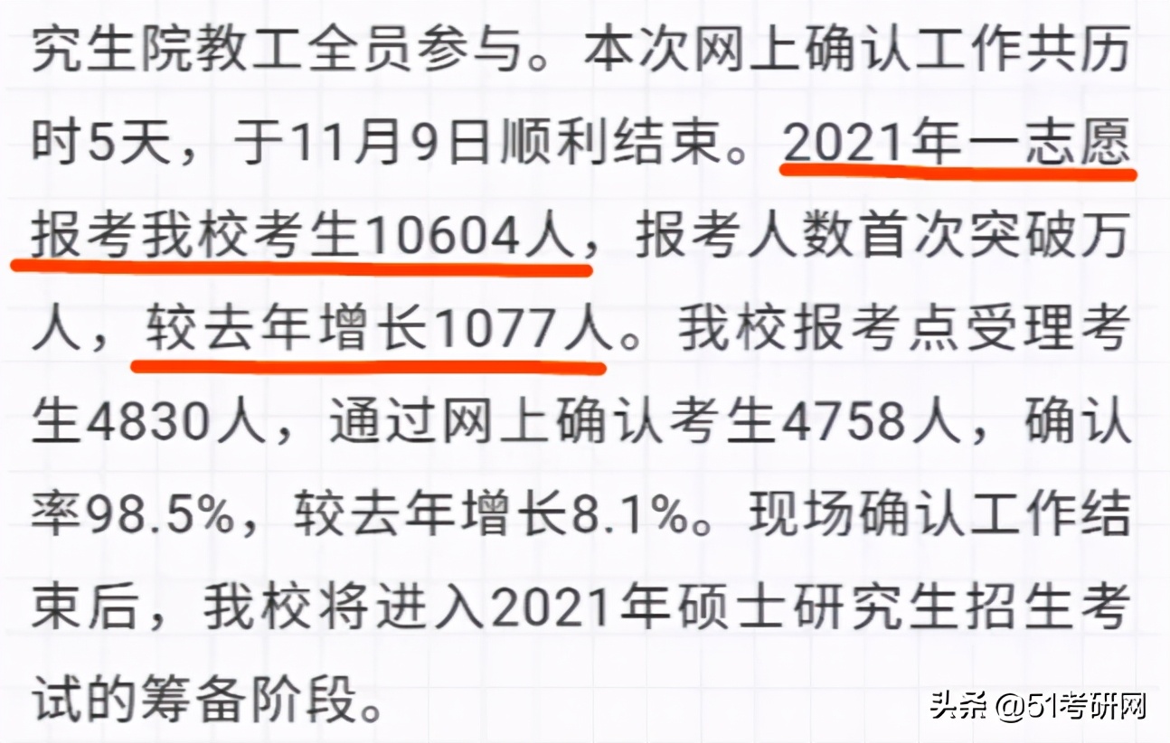 扎堆！某211报考人数超4万！20所院校今年考研报考人数公开