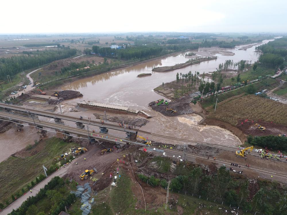 从60万米高空看山西水灾有多严重(图3)