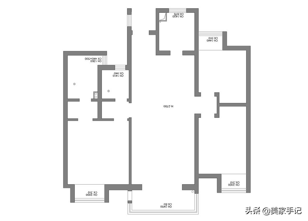 南京夫妻117㎡小电视墙装修效果图展示