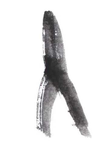 教你画草鱼:用浓墨以中锋为主画出鱼尾,以侧锋画出背鳍,快学习