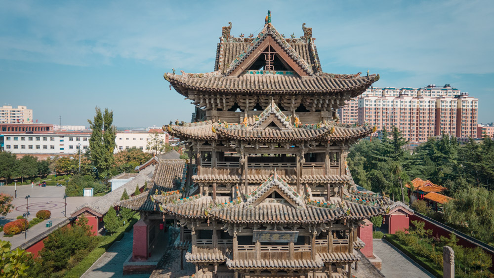 东岳庙-飞云楼,纯木质结构,被誉为"中华第一木楼" - 时代树暴走