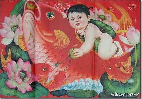 「招财纳福」年年有鱼的娃娃年画大集合，太萌太可爱了